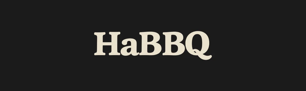 The back embroidery: HaBBQ